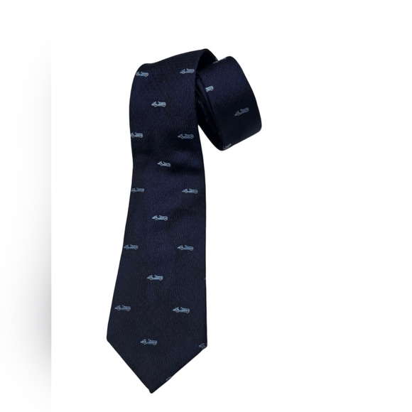 Tommy Hilfiger Tiny Blue Car Tie - Picture 4 of 4